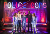 LtoR Melinda Orengo, Tom Roe, Zachary Hunt, Nathan Parkinson & Natassia Bustamante in POLICE COPS THE MUSICAL - Pamela Raith