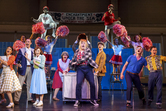 Centre Aidan Cutler as Biff Tannen in Back to the Future the Musical - Sean Ebsworth Barnes