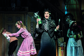Logan Clark as Michael Banks, Ellie Kit Jones as Jane Banks, Liz Robertson as Miss Andrew and Claire Machin as Mrs Brill - Johan Persson